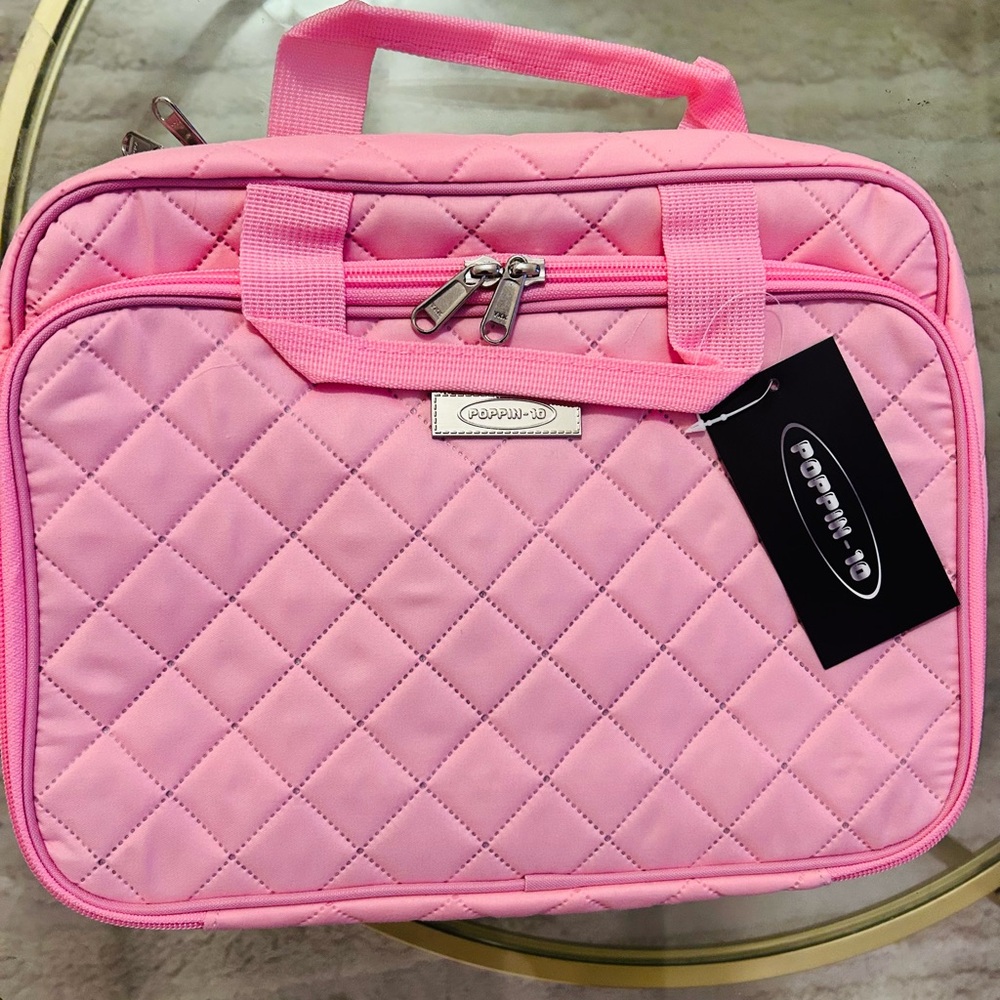 Pink Quilted Toiletry Bag